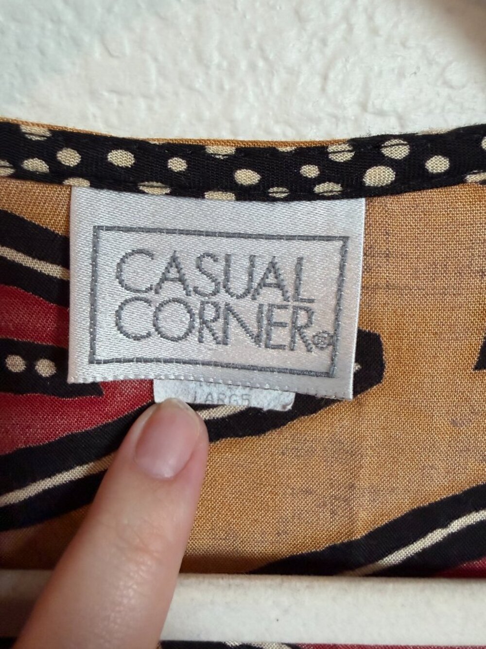 Vintage Casual Corner Boho Geometric Duster Vest Wearable Art Southwest Rayon L - Picture 6 of 8